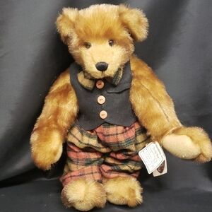 Ganz 1999 Cottage Collectibles NWT "Winston" Teddy Bear with Plaid Pants